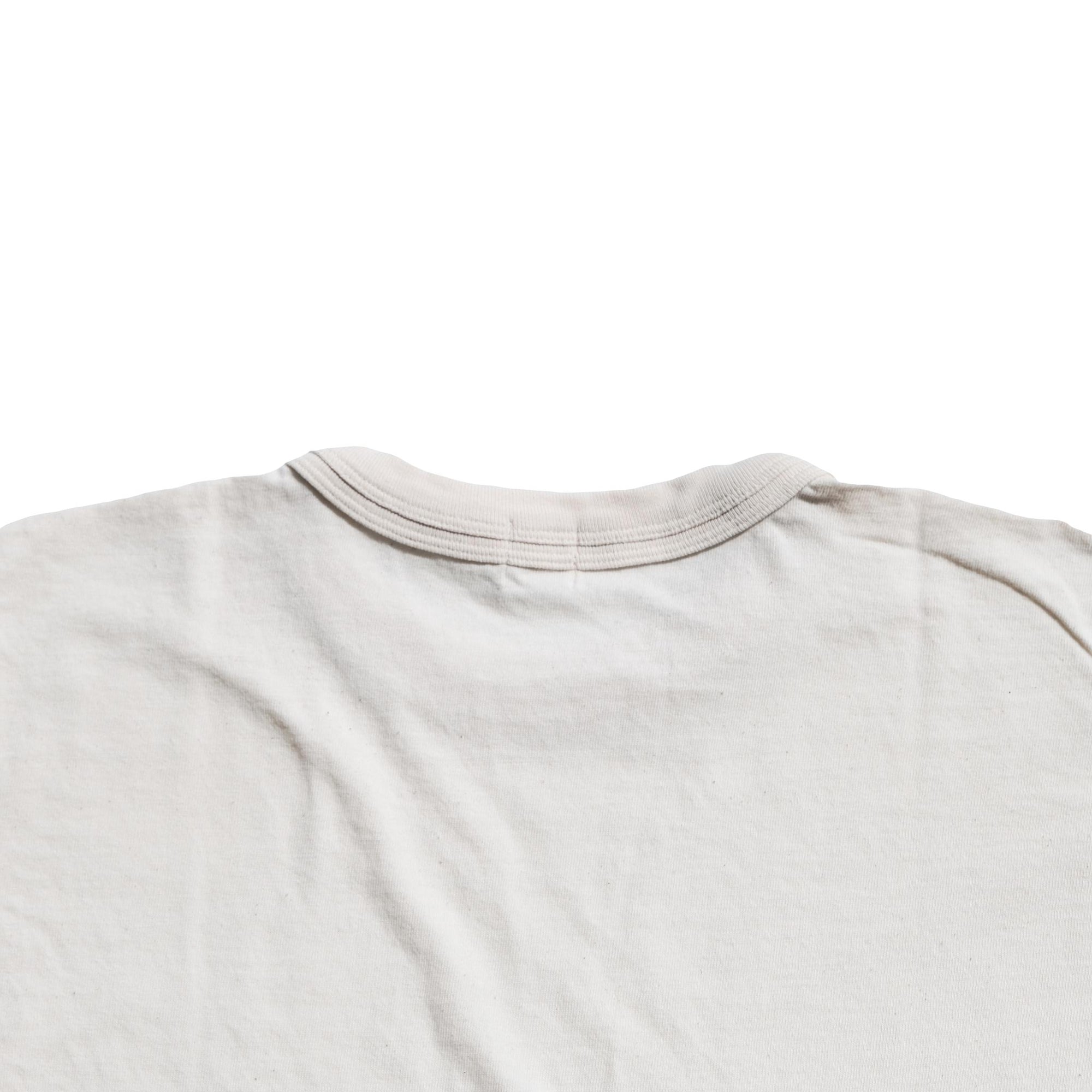 Loop & Weft Loopwheel Double Binder S/S Crewneck Tee (Ivory) - Okayama Denim