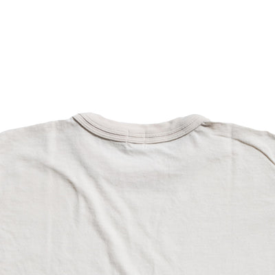 Loop & Weft Loopwheel Double Binder S/S Crewneck Tee (Ivory) - Okayama Denim