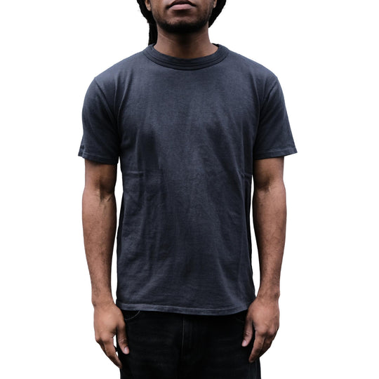 Loop & Weft Loopwheel Double Binder S/S Crewneck Tee (Black)