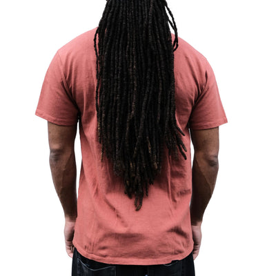 Loop & Weft Loopwheel Double Binder S/S Crewneck Tee (Burgundy) - Okayama Denim
