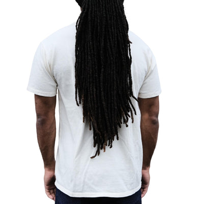 Loop & Weft Loopwheel Double Binder S/S Crewneck Tee (Ivory) - Okayama Denim