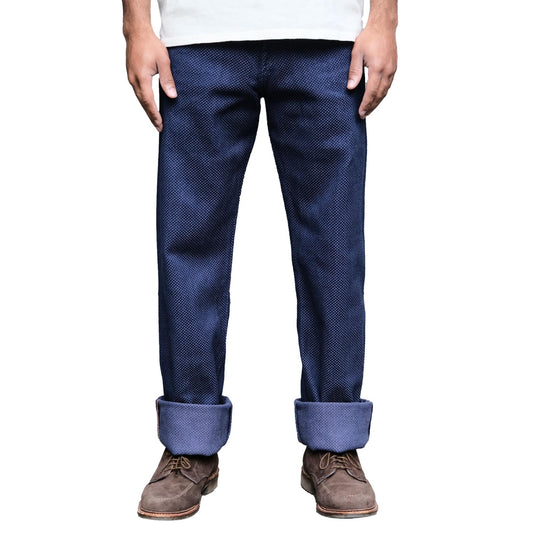 Graphzero 13oz. Indigo x Purple Selvedge Sashiko Pants