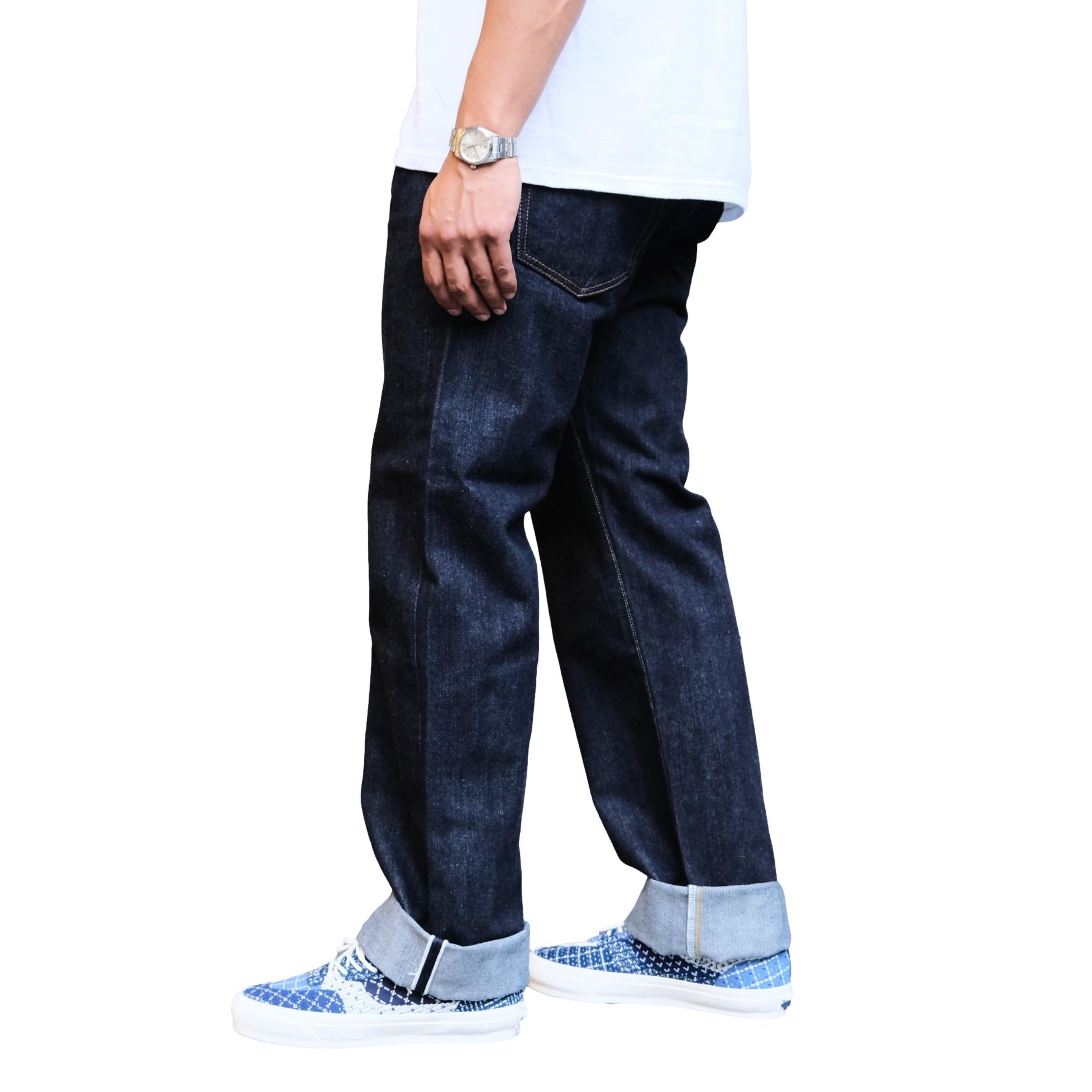 The Flat Head FN-D11 "Doshaburi" Left Hand Twill Selvedge Jeans (Wide Straight)