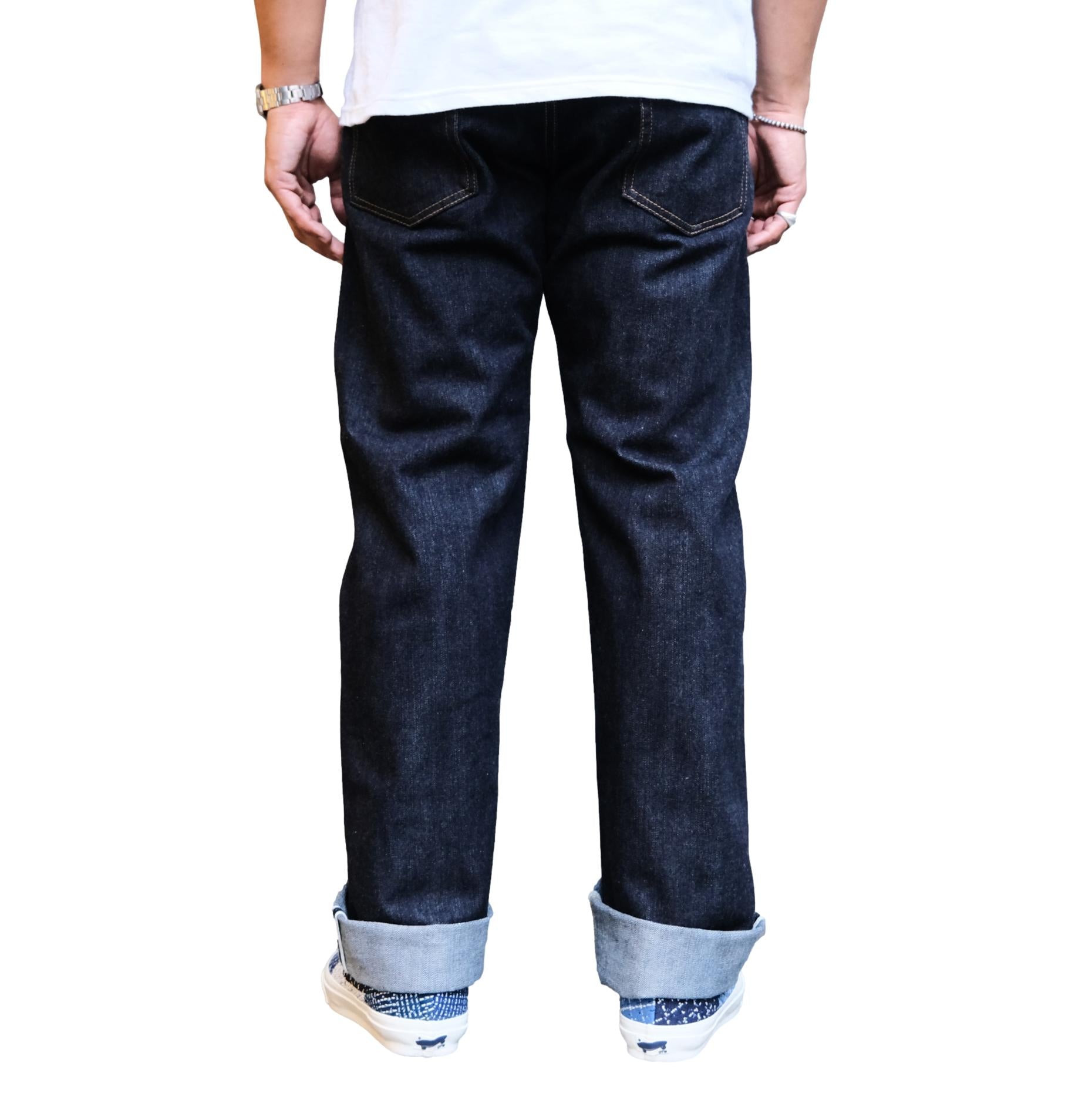 The Flat Head FN-D11 "Doshaburi" Left Hand Twill Selvedge Jeans (Wide Straight)