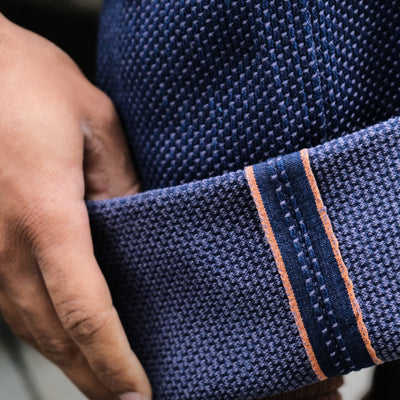 Graphzero 13oz. Indigo x Purple Selvedge Sashiko Pants - Okayama Denim