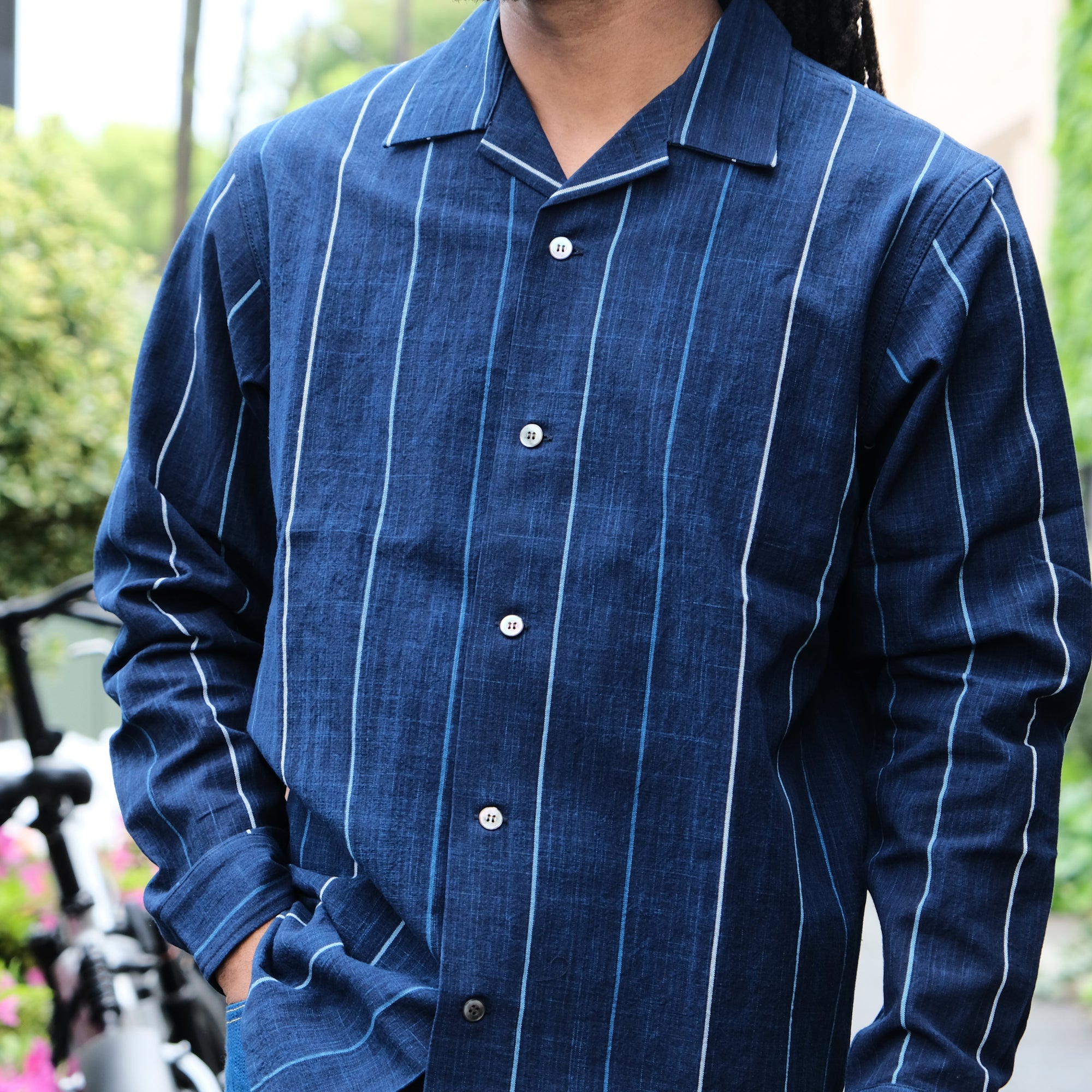 Omoto Denim "Matsusaka Momen" Natural Indigo Shirt