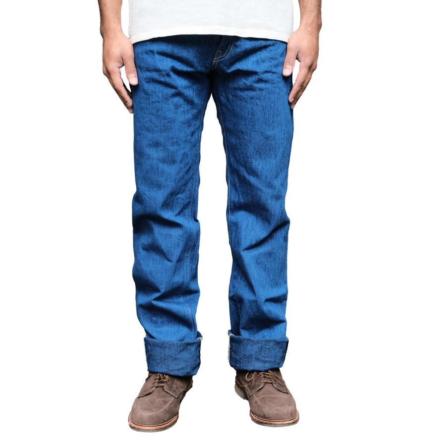 Samurai Jeans S6100XX15oz-SH "Seigaiha" Selvedge Jeans (Slim Straight) - Okayama Denim