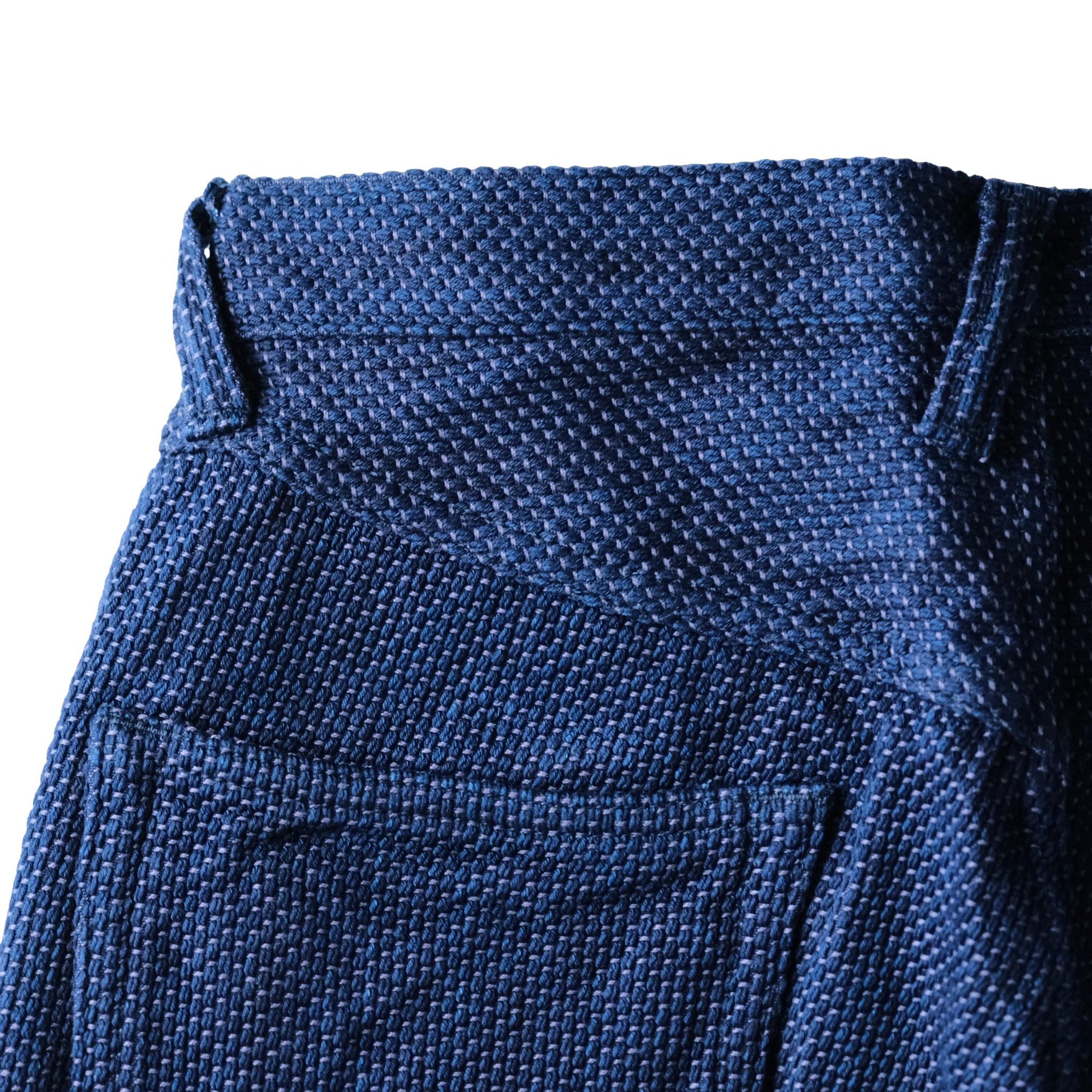 Graphzero 13oz. Indigo x Purple Selvedge Sashiko Pants - Okayama Denim
