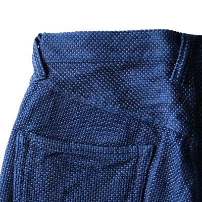 Graphzero 13oz. Indigo x Purple Selvedge Sashiko Pants - Okayama Denim
