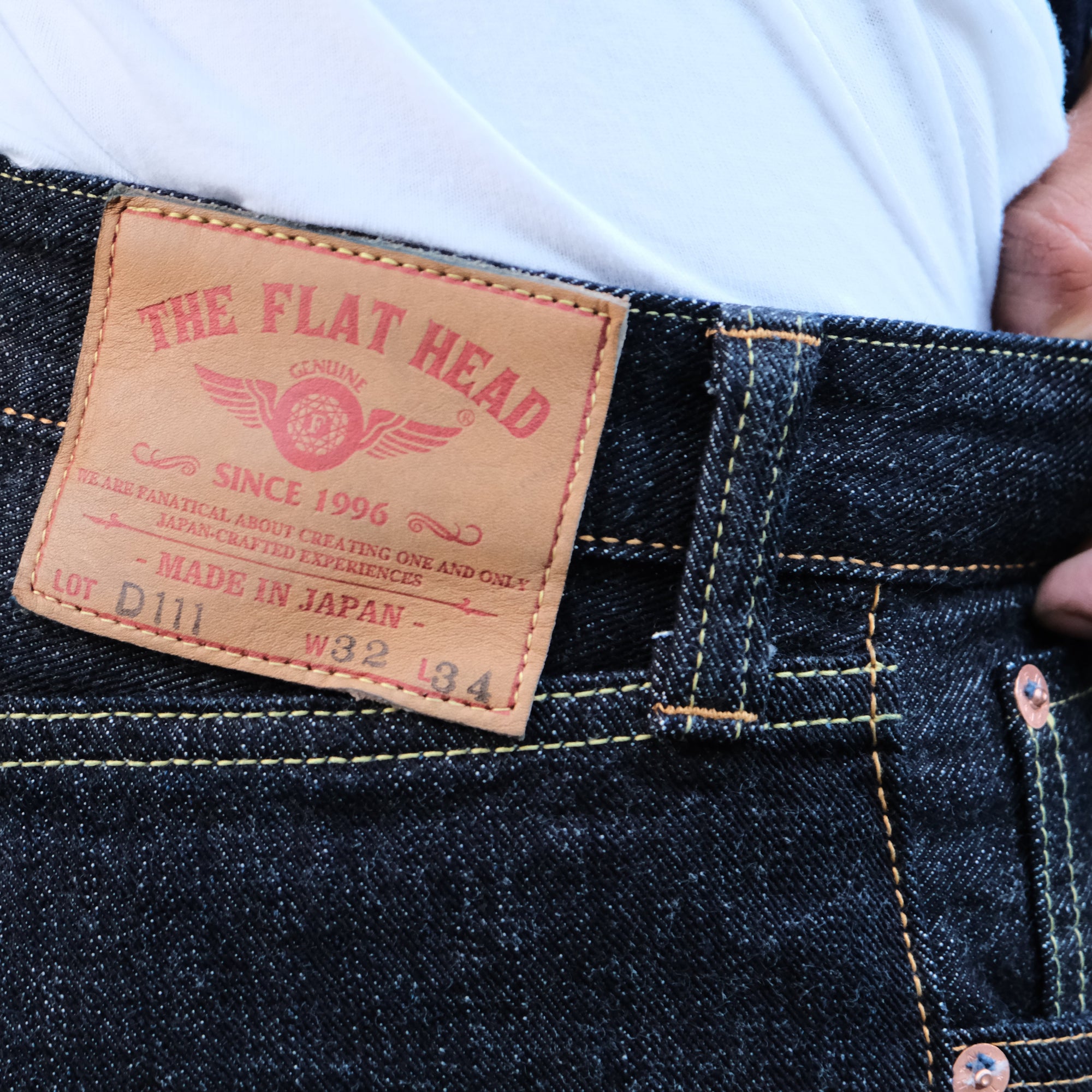 The Flat Head FN-D11 "Doshaburi" Left Hand Twill Selvedge Jeans (Wide Straight)