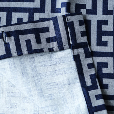 Samurai Jeans SSA26-02 Geometric Pattern Aloha Shirt