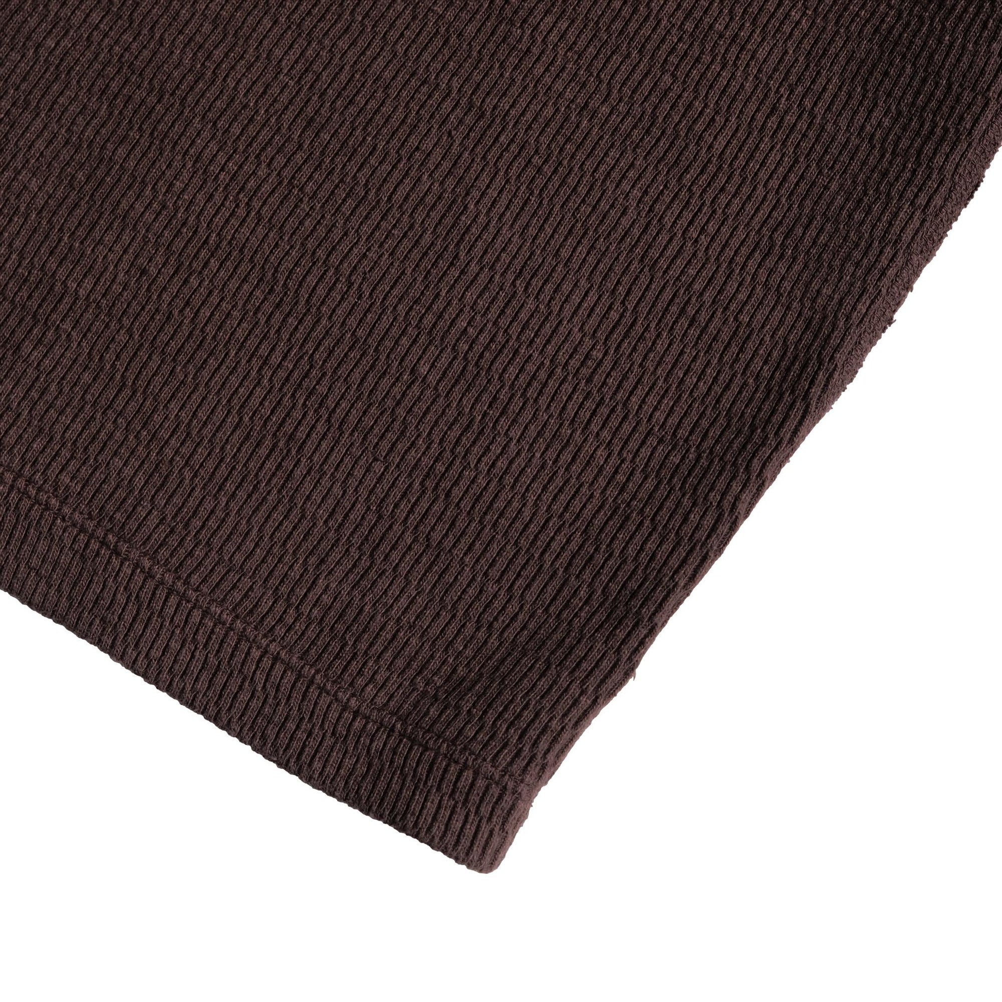 Loop & Weft Supima Long Honeycomb Crewneck Thermal (Brown)