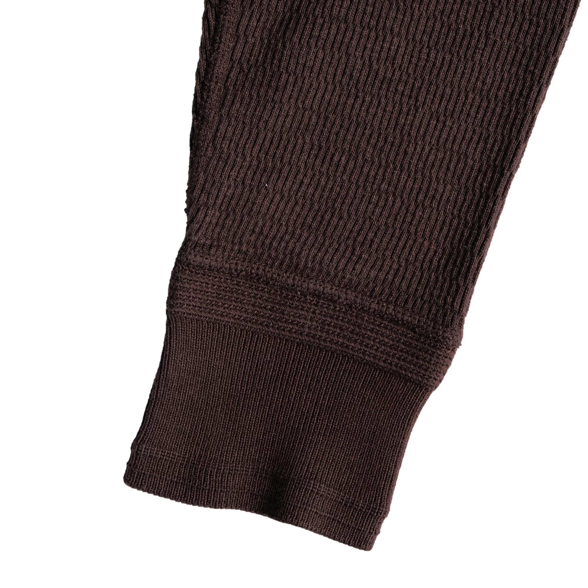 Loop & Weft Supima Long Honeycomb Crewneck Thermal (Brown)