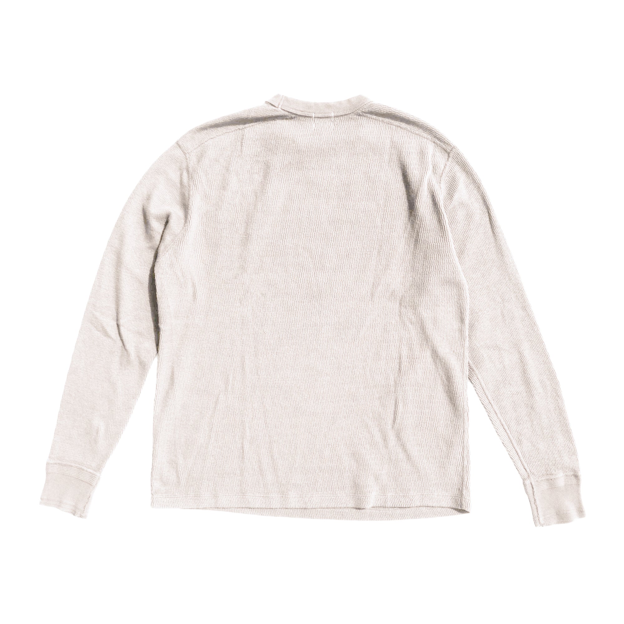 Loop & Weft Supima Long Honeycomb Crewneck Thermal (Ivory)