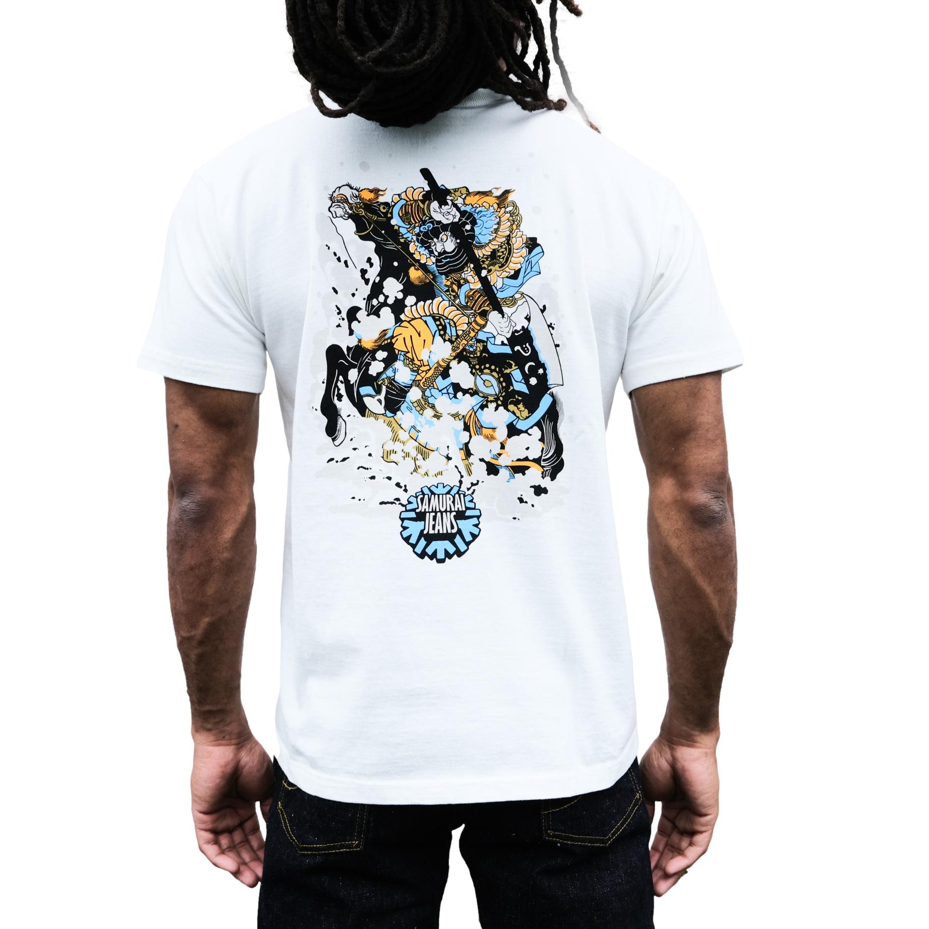 Samurai Jeans SJST26-102 Heavyweight Logo Print Tee