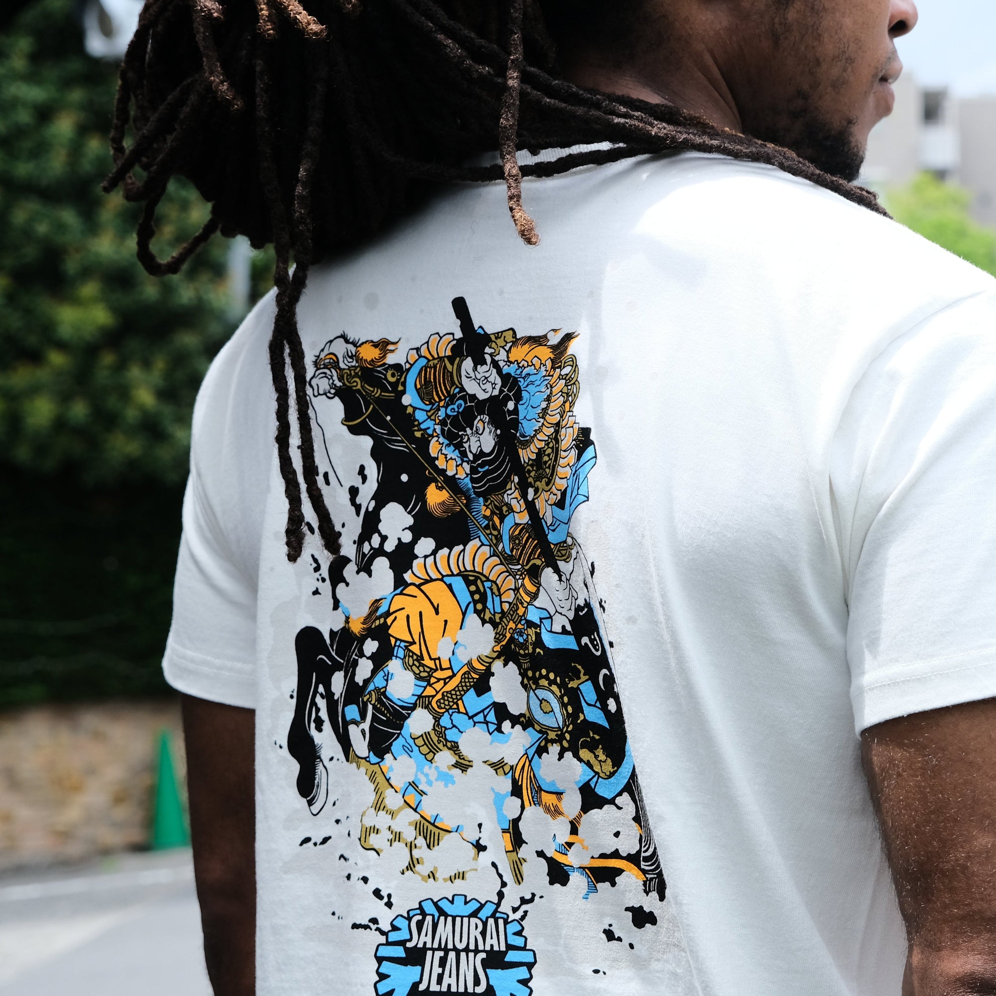 Samurai Jeans SJST26-102 Heavyweight Logo Print Tee