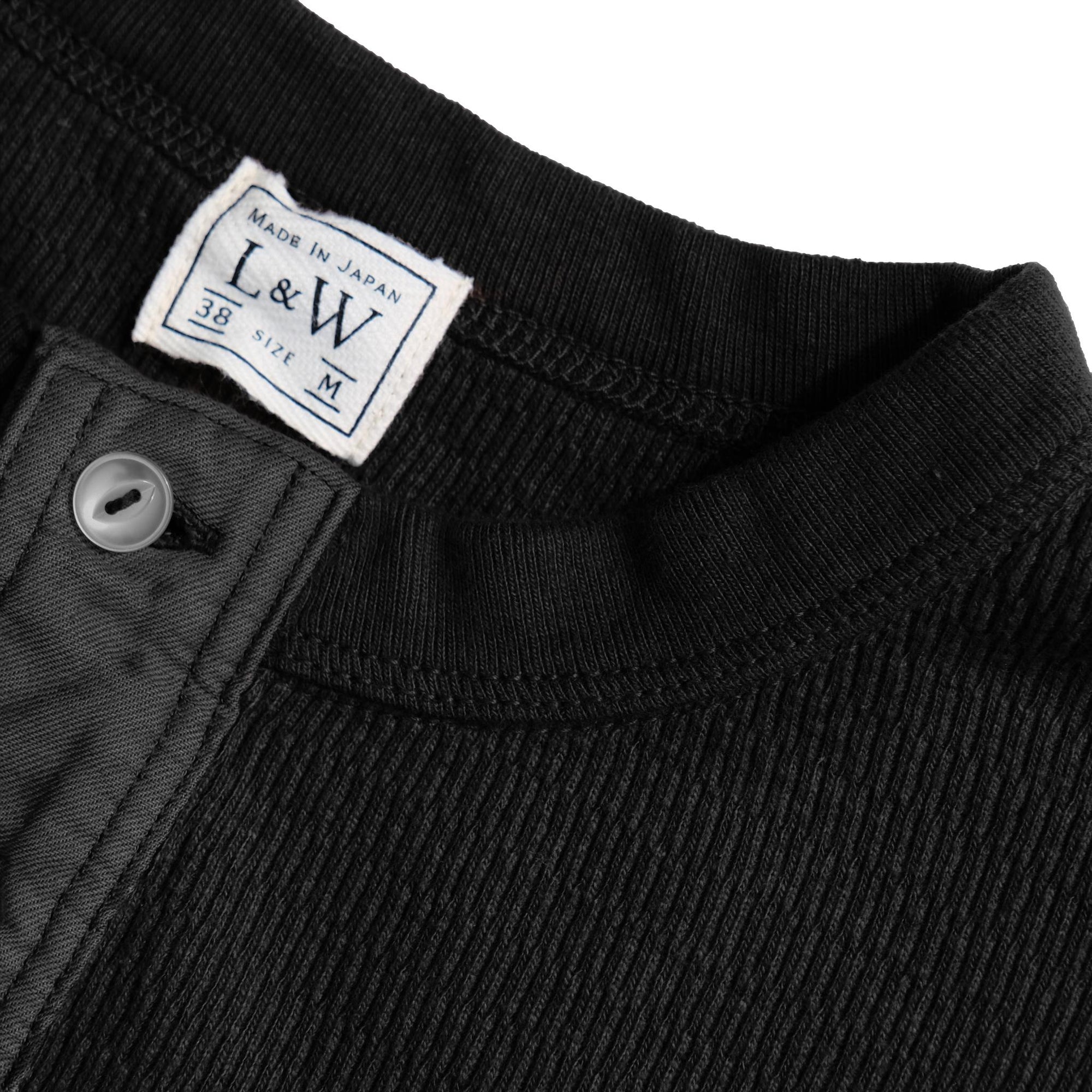 OD+LW "Kurozome" Supima Long Honeycomb Thermal Henley