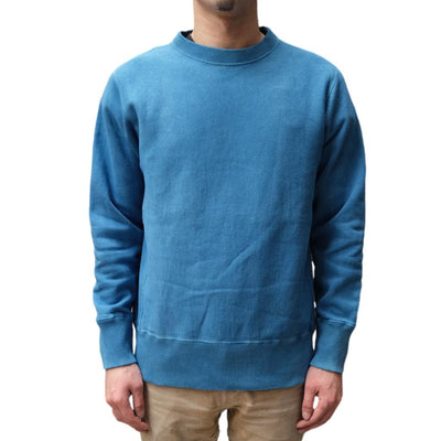 Studio D'Artisan "Awa-Ai" Natural Indigo Reverse Weave Sweatshirt