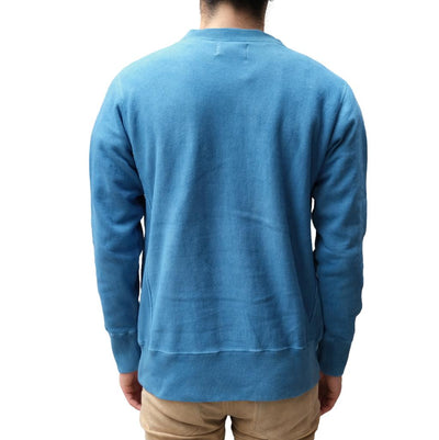 Studio D'Artisan "Awa-Ai" Natural Indigo Reverse Weave Sweatshirt