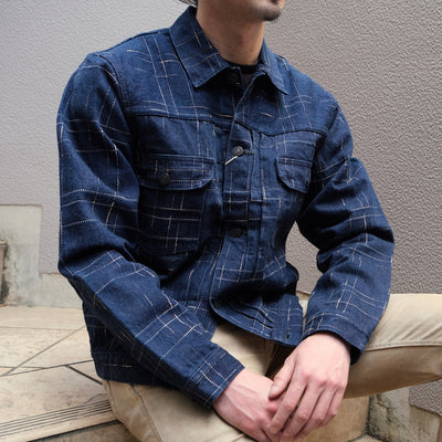 [Pre-Order] Studio D'Artisan "Midare Kasuri" Selvedge Jacket