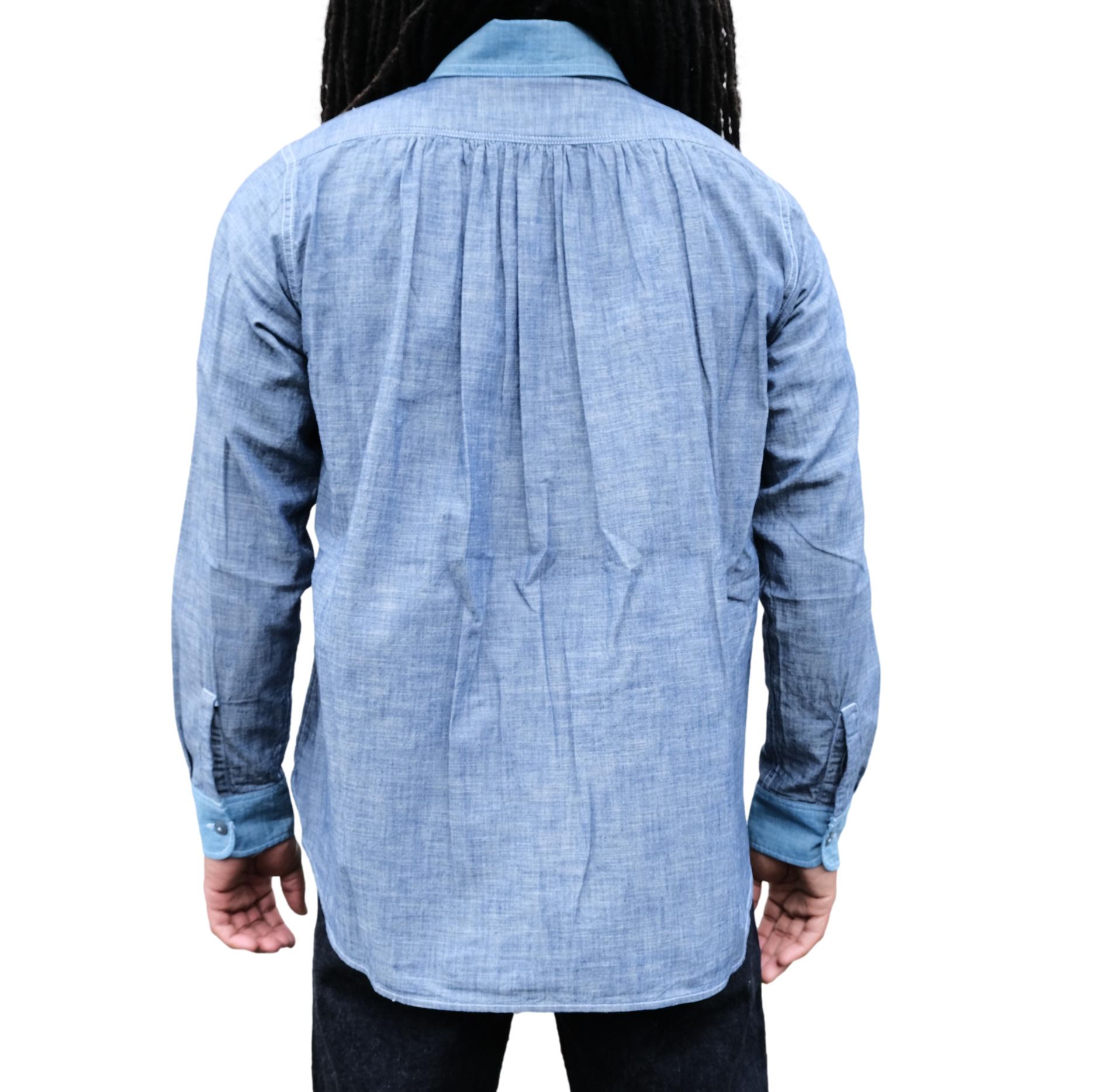 Fullcount x Fumito Ganryu USN Selvedge Chambray Shirt - Okayama Denim