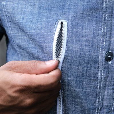 Fullcount x Fumito Ganryu USN Selvedge Chambray Shirt - Okayama Denim