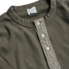 Loop & Weft Supima Long Honeycomb Thermal Henley (Olive)
