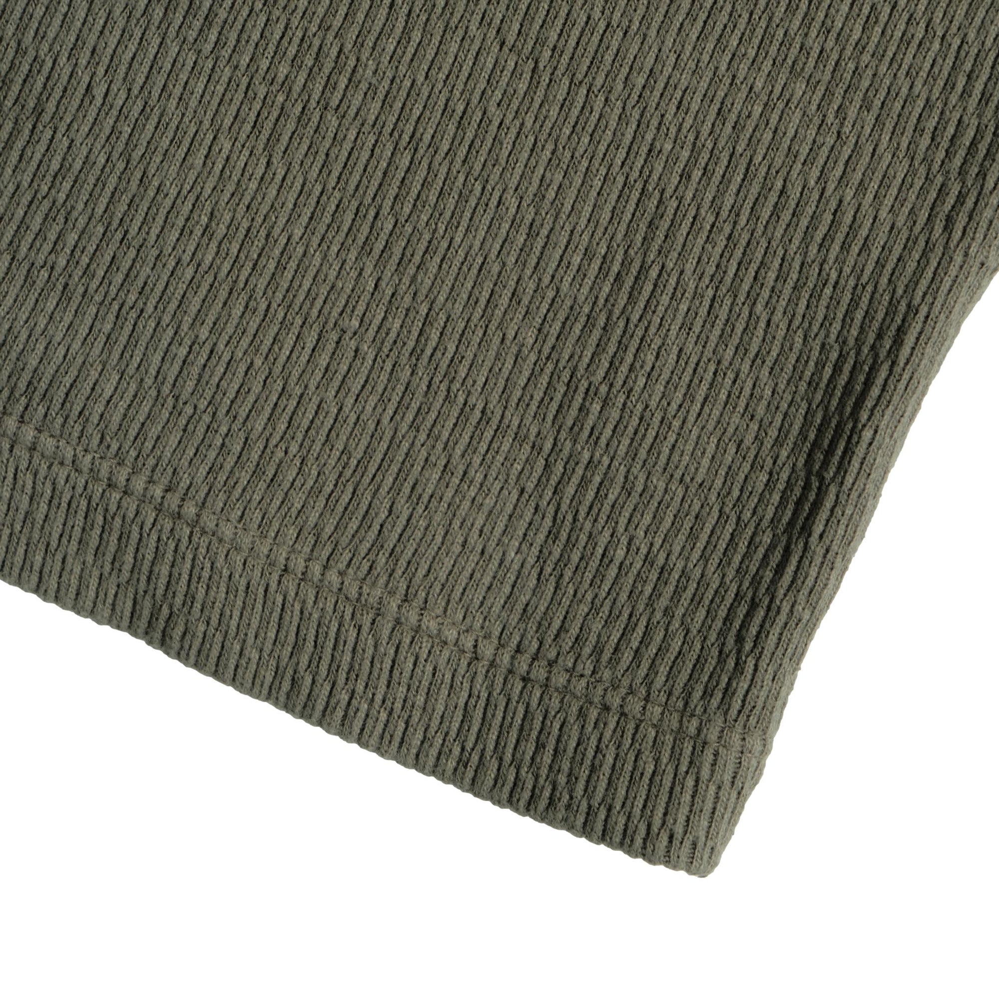 Loop & Weft Supima Long Honeycomb Crewneck Thermal (Olive)