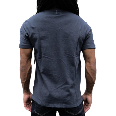 Loop & Weft Loopwheel Ribbed Cuff S/S Crewneck Tee (Black) - Okayama Denim