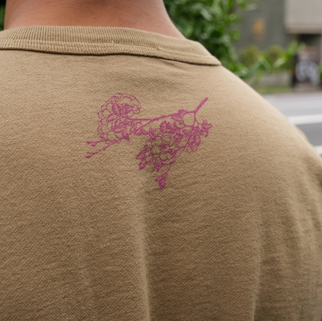 Samurai Jeans SJST24-106 Loopwheel Logo Print Tee (Olive
