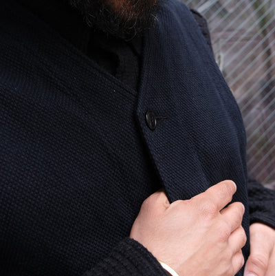[Pre-Order] Studio D'Artisan "Kurozome" Selvedge Sashiko Vest