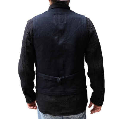 [Pre-Order] Studio D'Artisan "Kurozome" Selvedge Sashiko Vest