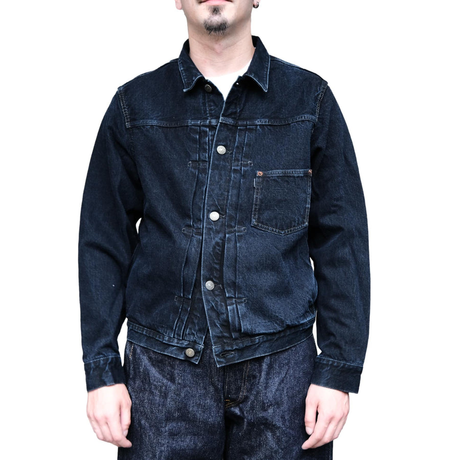 OVERDESIGN デニムジャケット Omoto Denim Sumi Overdyed Type 1 Selvedge Jacket - Okayama Denim