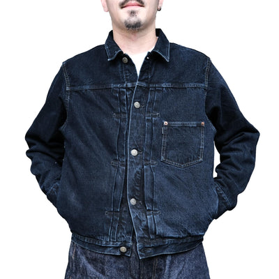 Omoto Denim Indigo Overdyed Type 1 Selvedge Jacket - Okayama Denim