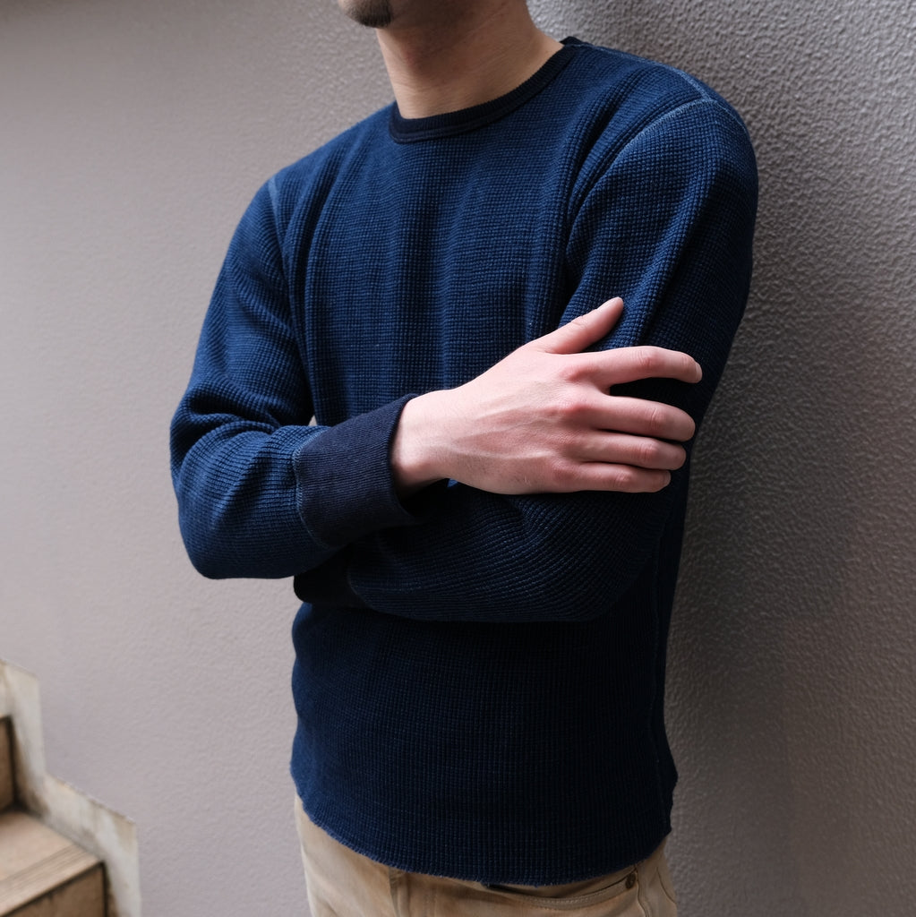 Studio D'Artisan L/S Indigo Dyed Heavy Thermal