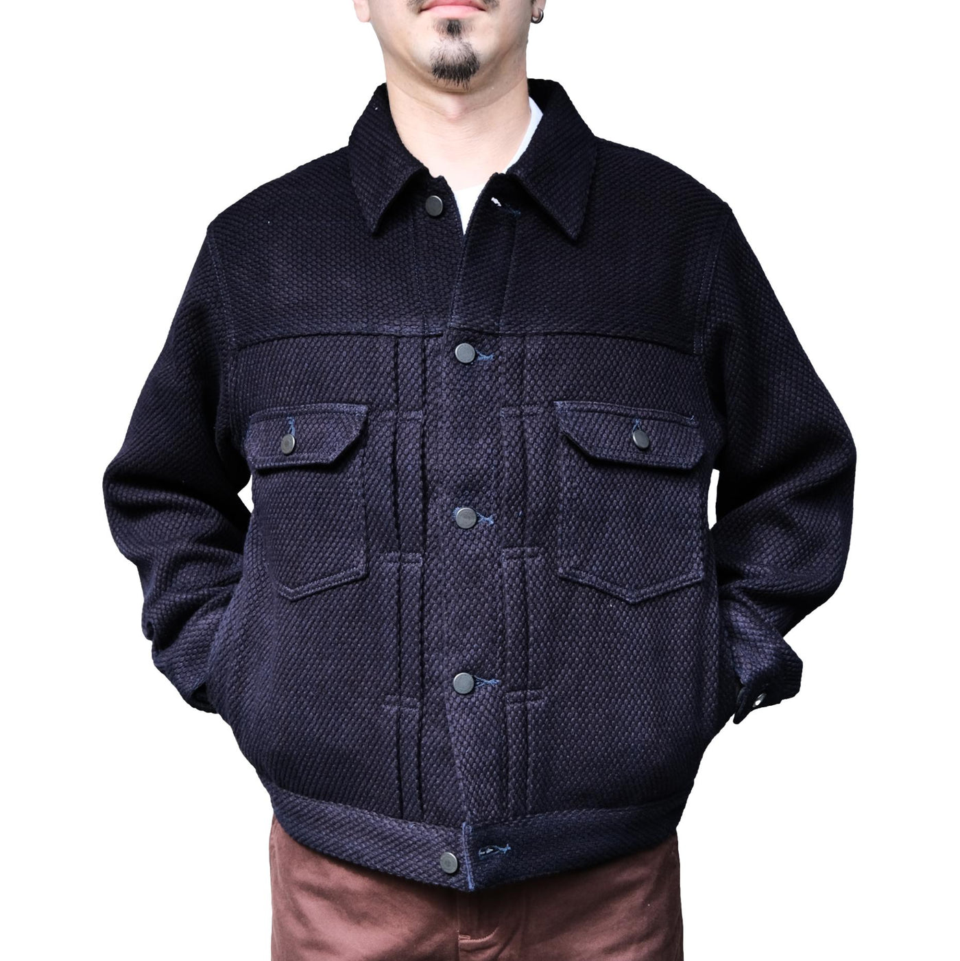 Momotaro "Bushu" Heavyweight Natural Indigo Sashiko Type 2 Jacket