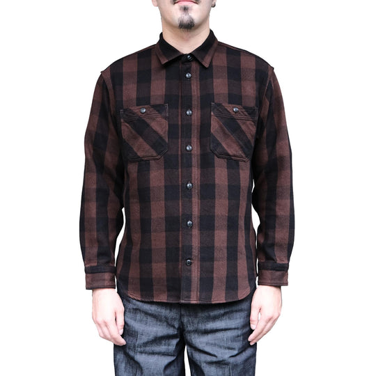 Momotaro Nishiwaki Block Check Flannel Shirt