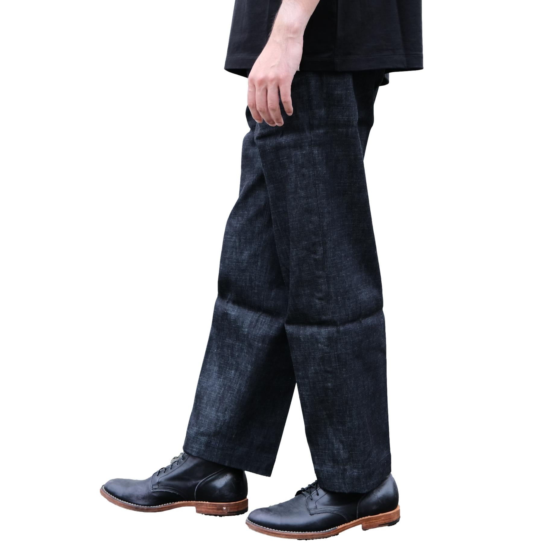 Momotaro Pleated 8oz. Selvedge Denim Trousers