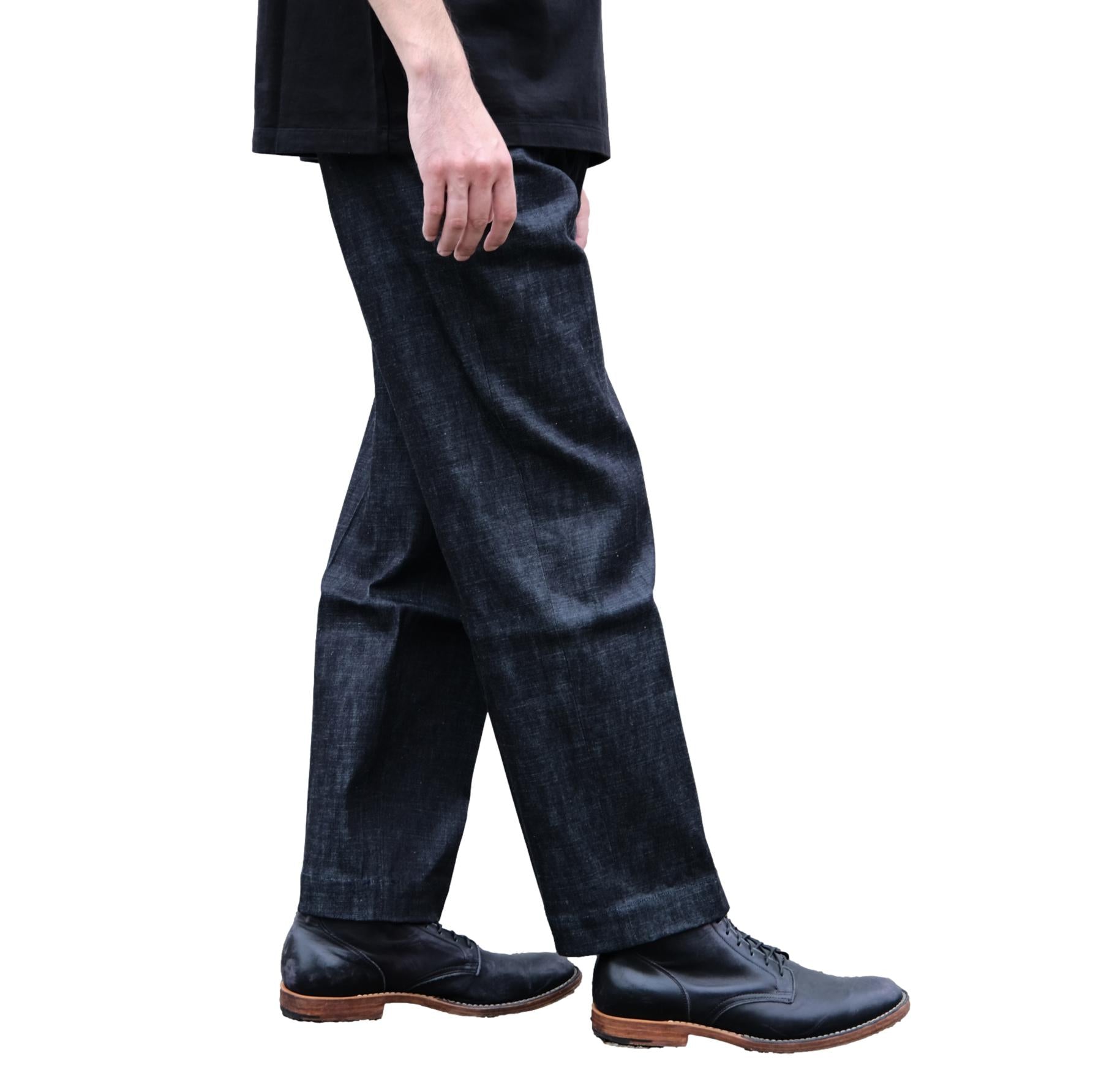 Momotaro Pleated 8oz. Selvedge Denim Trousers