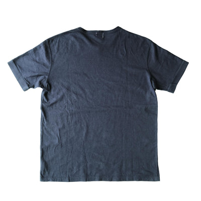 Loop & Weft Loopwheel Ribbed Cuff S/S Crewneck Tee (Black) - Okayama Denim