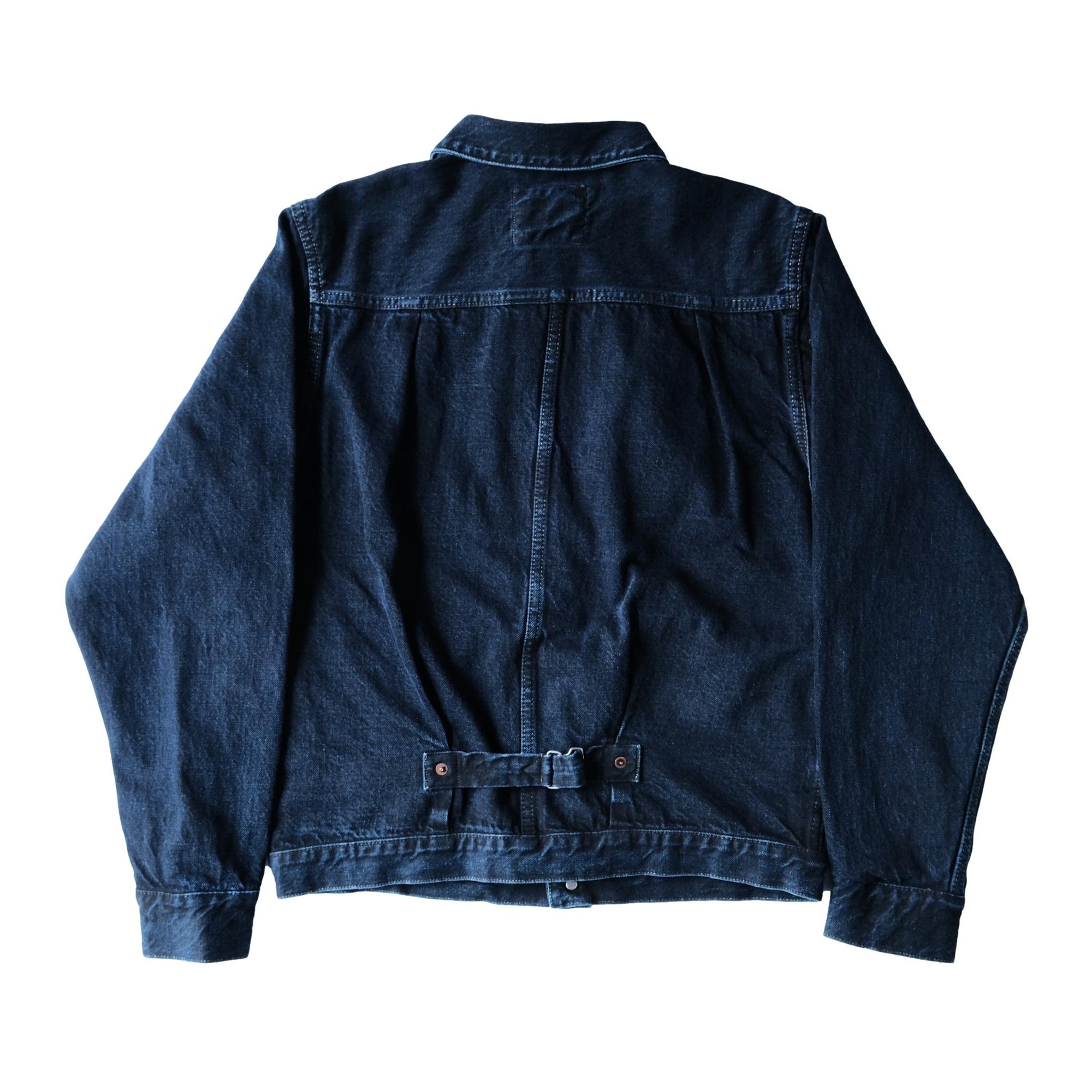 Omoto Denim Indigo Overdyed Type 1 Selvedge Jacket - Okayama Denim