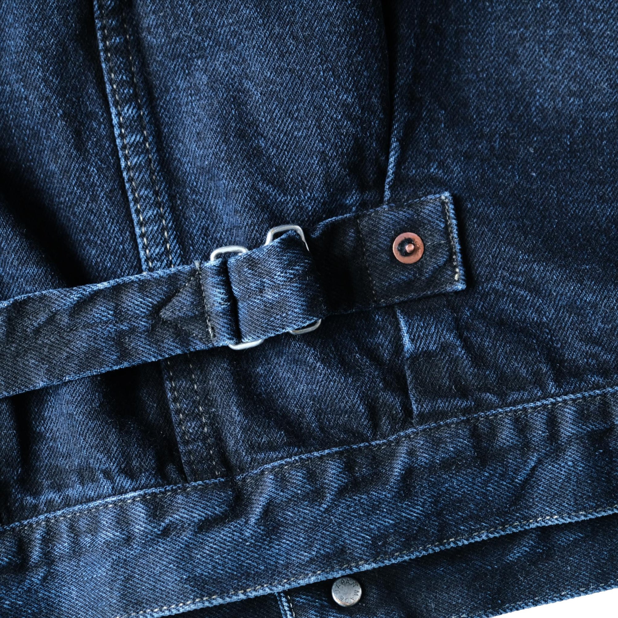 Omoto Denim Indigo Overdyed Type 1 Selvedge Jacket - Okayama Denim