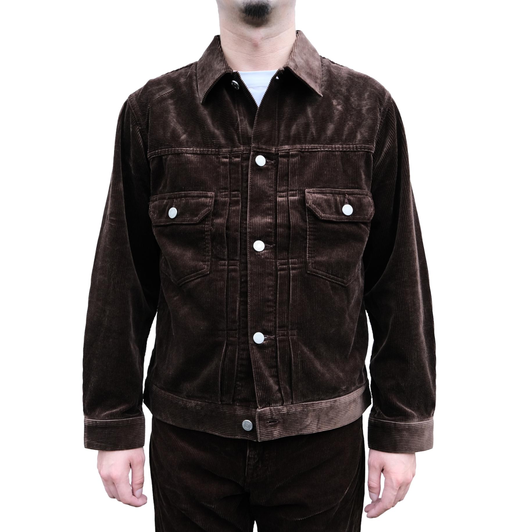 Momotaro Jumbo Corduroy Type 2 Jacket (Brown) - Okayama Denim