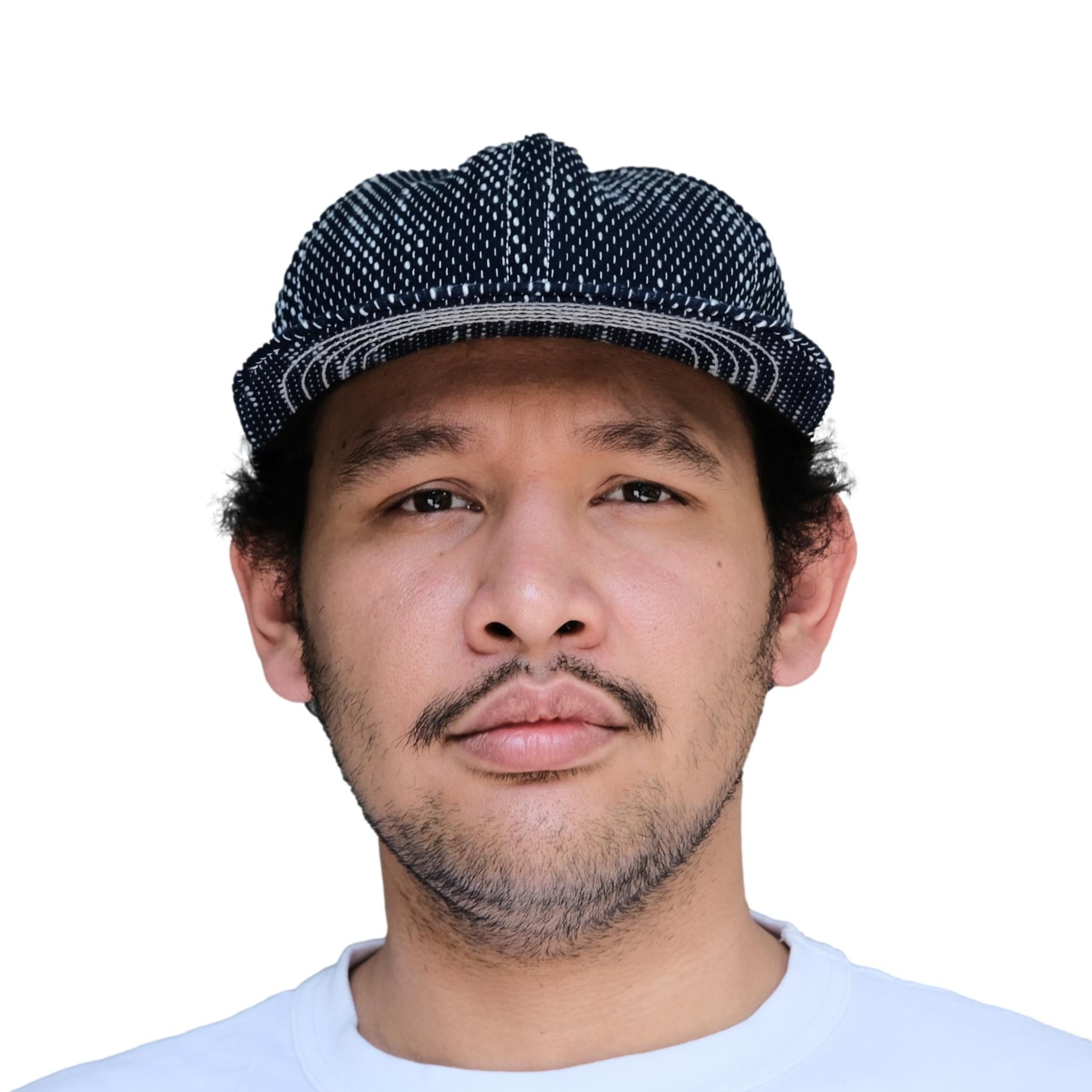 OD+PL Natural Indigo "Ame" Sashiko 6-Panel Cap - Okayama Denim