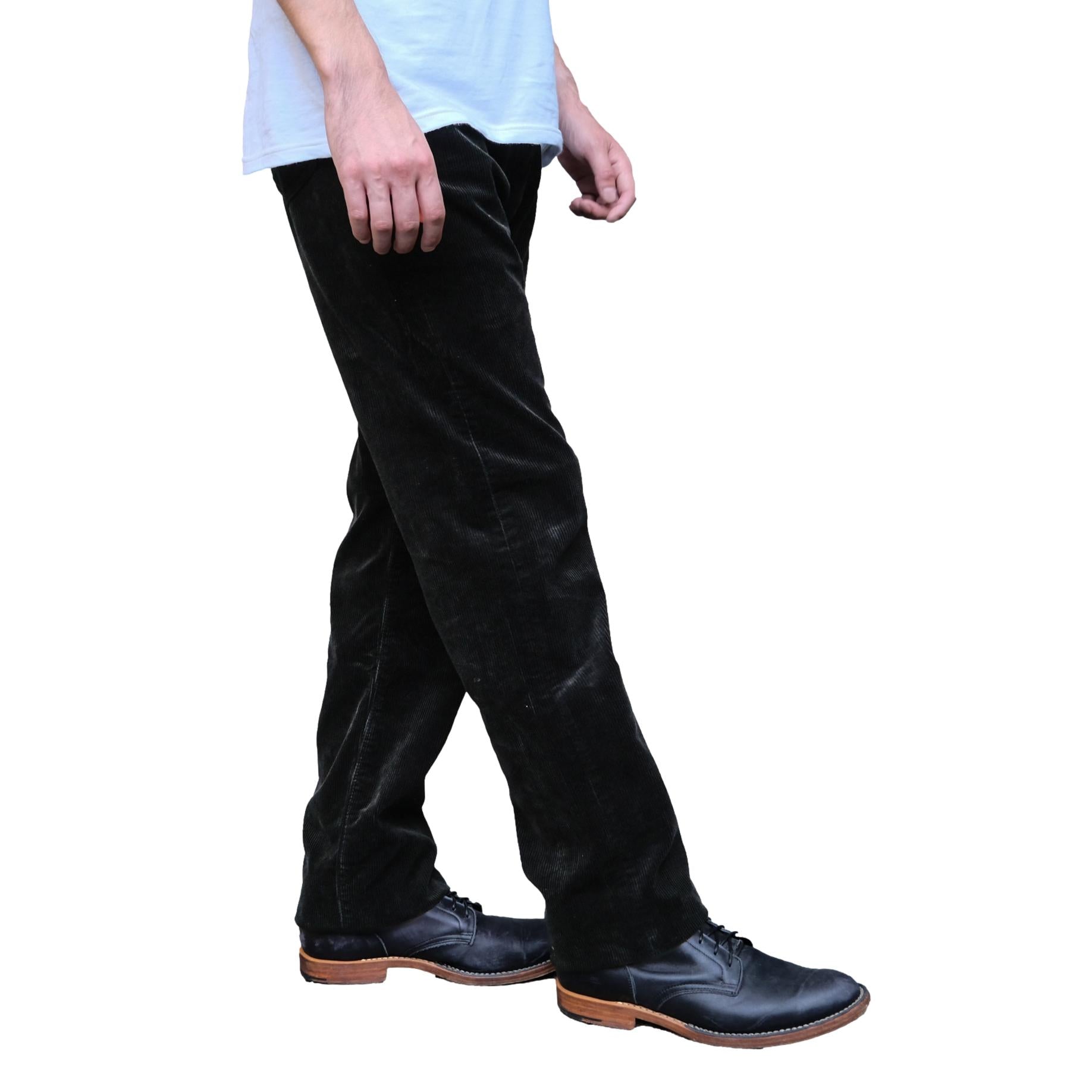Momotaro Jumbo Corduroy Pants (Black)