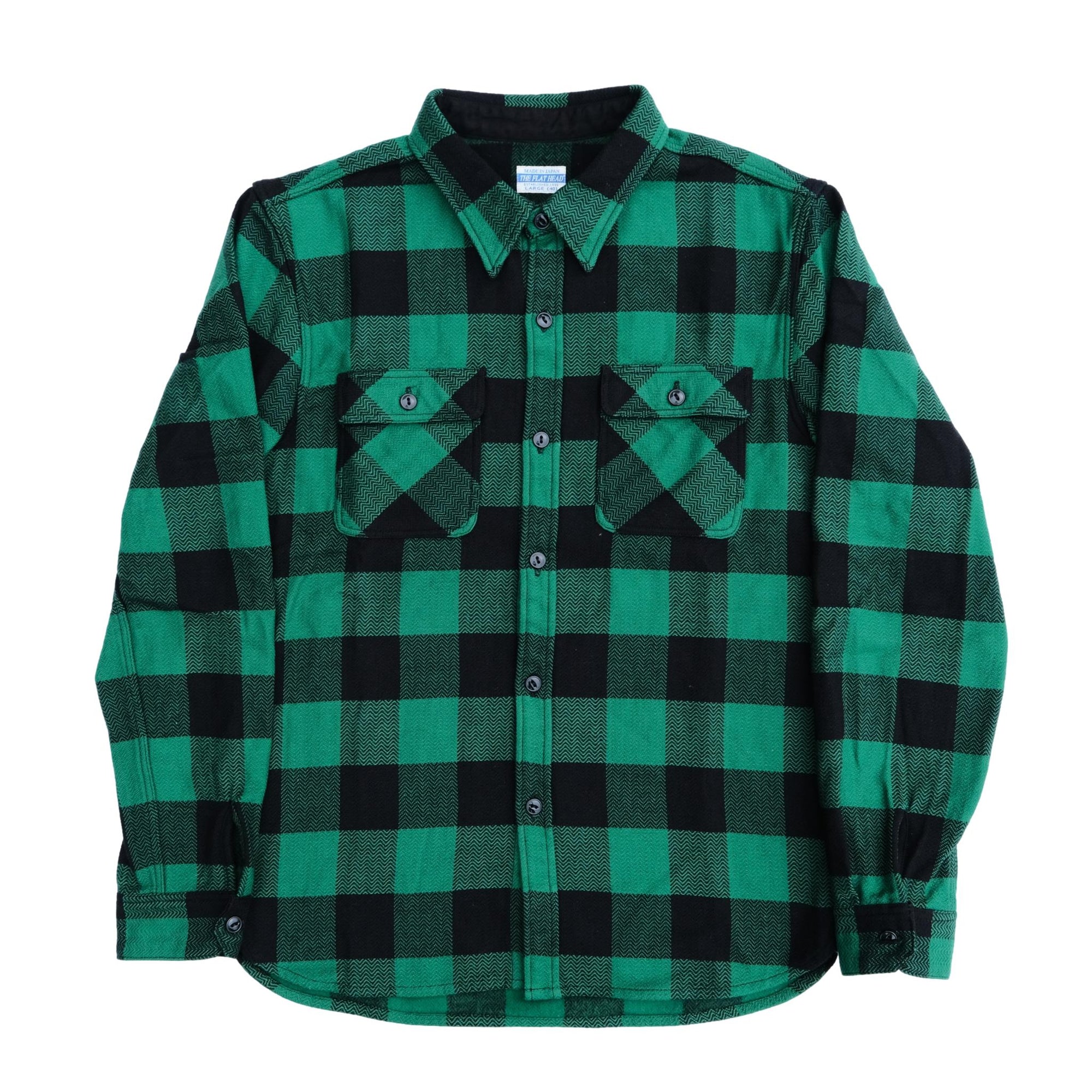 The Flat Head Block Check Flannel Shirt