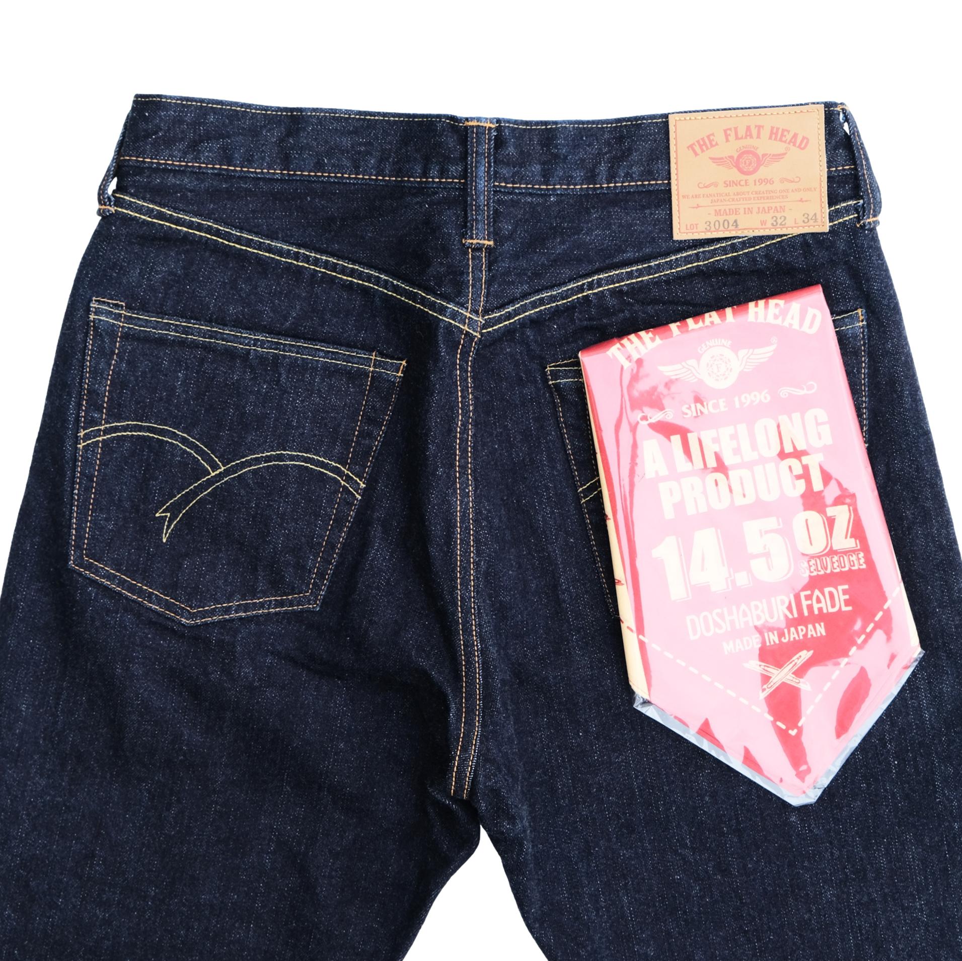 The Flat Head FN-3004 "Doshaburi" Selvedge Jeans (Wide Straight)