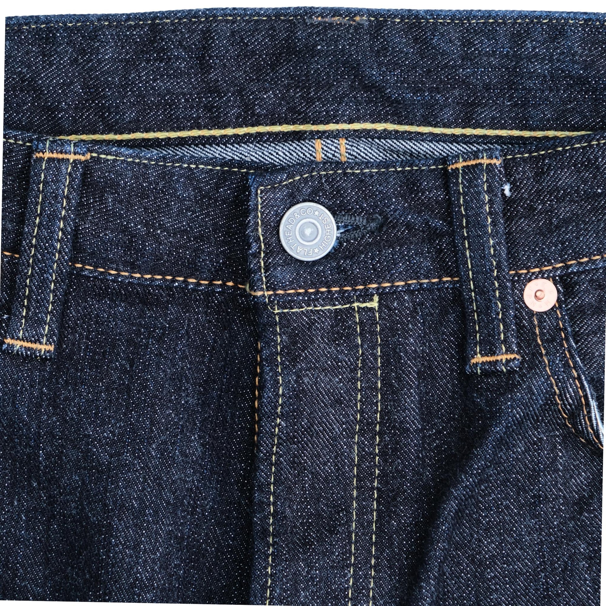 The Flat Head FN-D11 "Doshaburi" Left Hand Twill Selvedge Jeans (Wide Straight)
