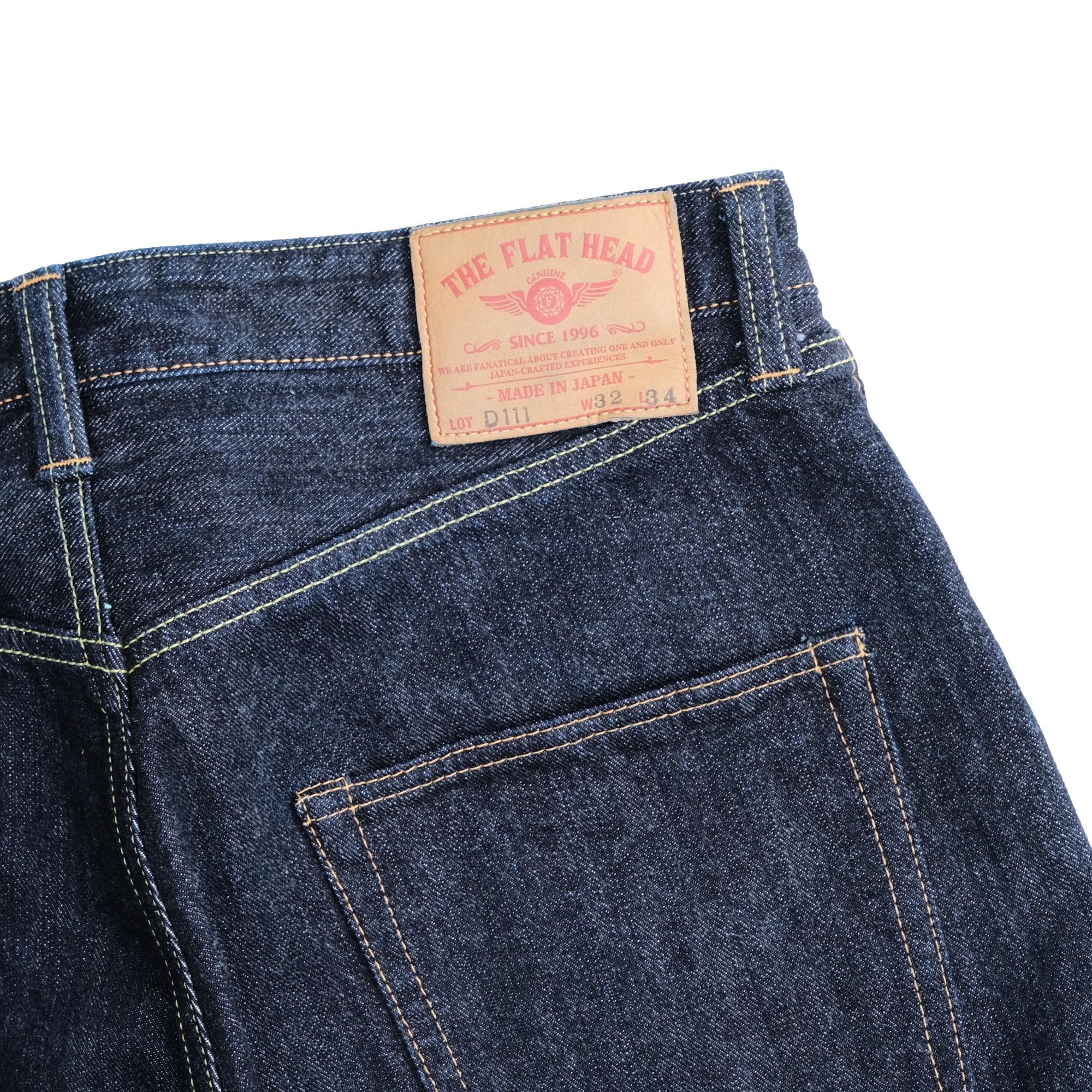 The Flat Head FN-D11 "Doshaburi" Left Hand Twill Selvedge Jeans (Wide Straight)