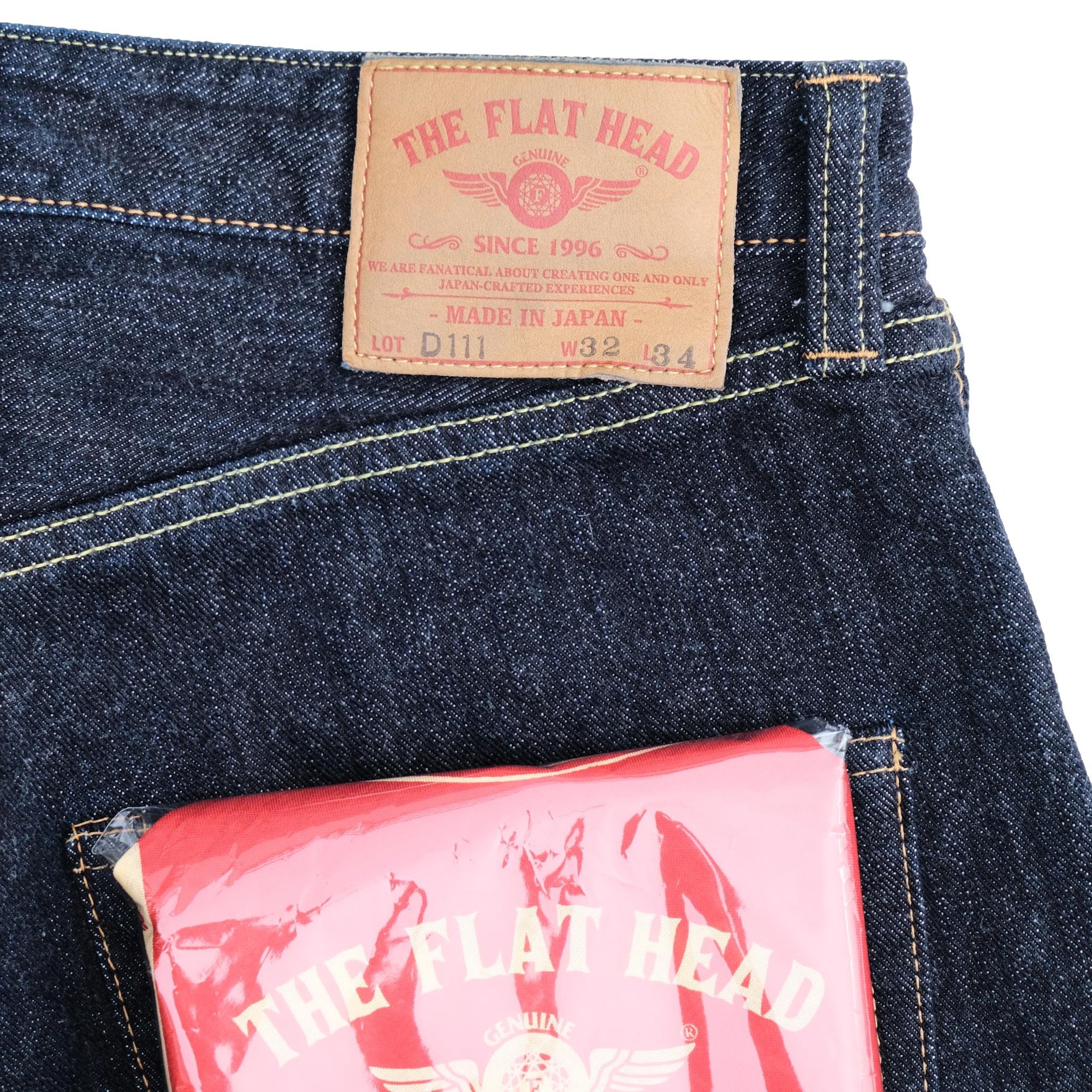 The Flat Head FN-D11 "Doshaburi" Left Hand Twill Selvedge Jeans (Wide Straight)